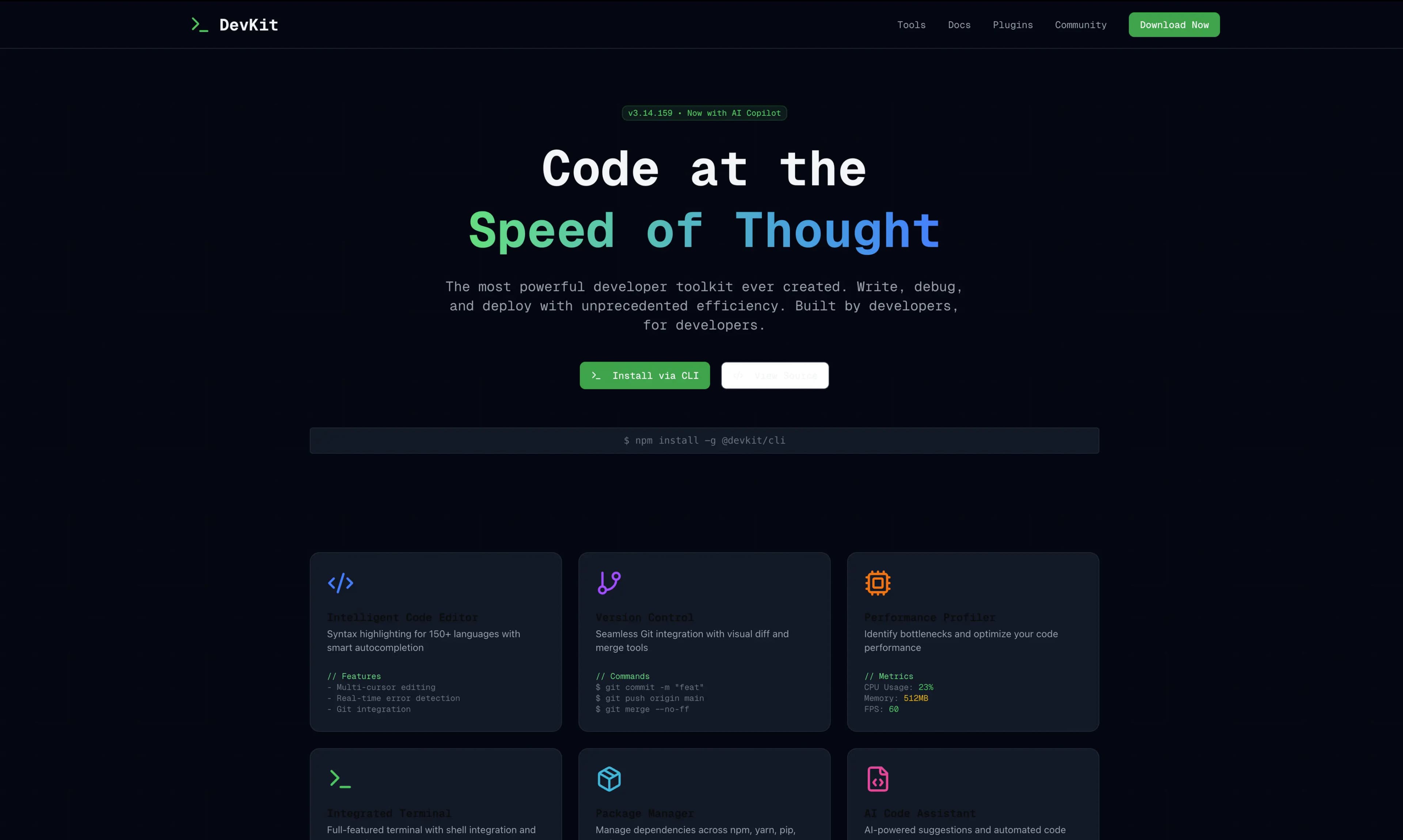 Developer Tools preview